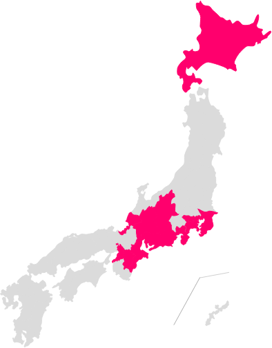 納入エリアの地図